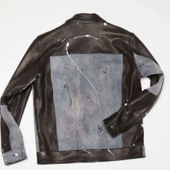 Jacken-A.S.98 LEADERJACKEN BRUCE PELLE NERO