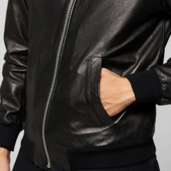 #N/A-A.S.98 LEADERJACKEN JAMES NERO