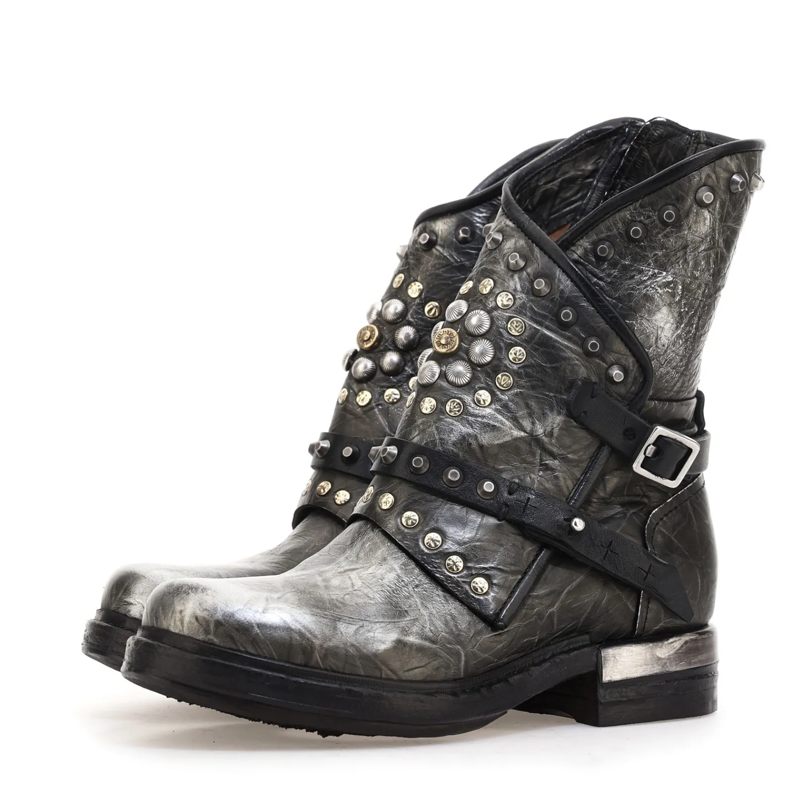 Stiefeletten-A.S.98 STIEFELETTEN ARLEY Argento